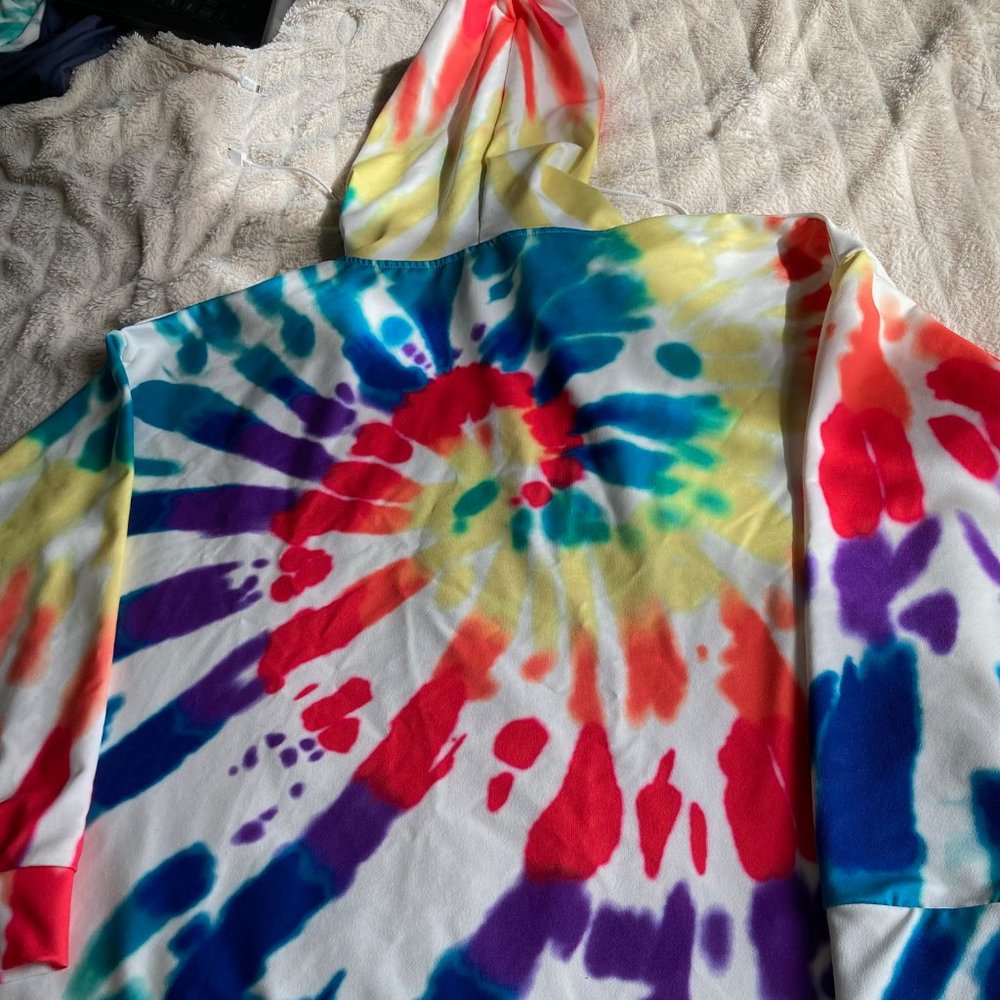tie-dyed hoodie XXL